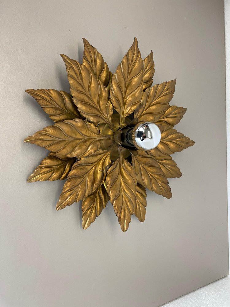 Mid Century German Ceiling Light or Wall Sconce Appliqué by Hans Kögl