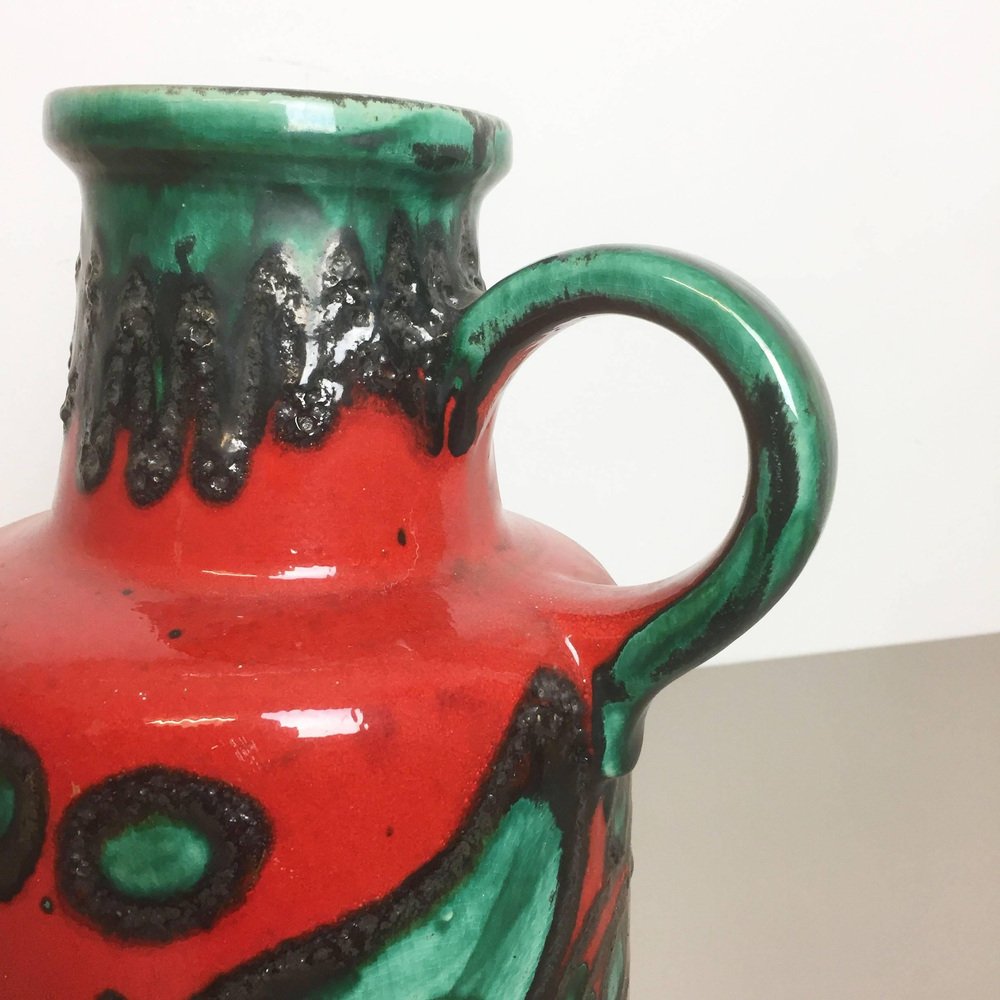 Large Bauhaus Ceramic Studio Pottery Vase, West Germany, 1960s for sale