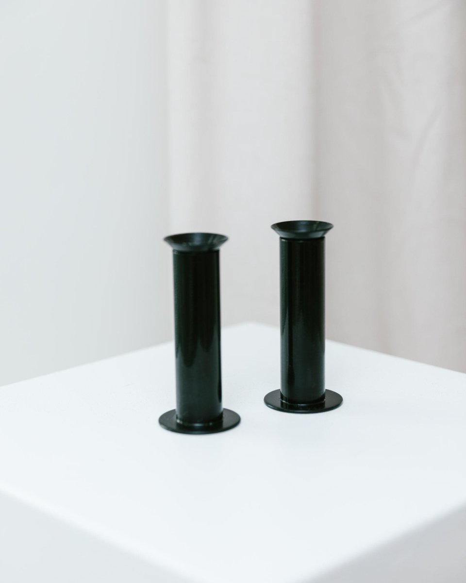 Postmodern Metal Candlesticks from Ikea, 1980s, Set of 2 for sale at Pamono