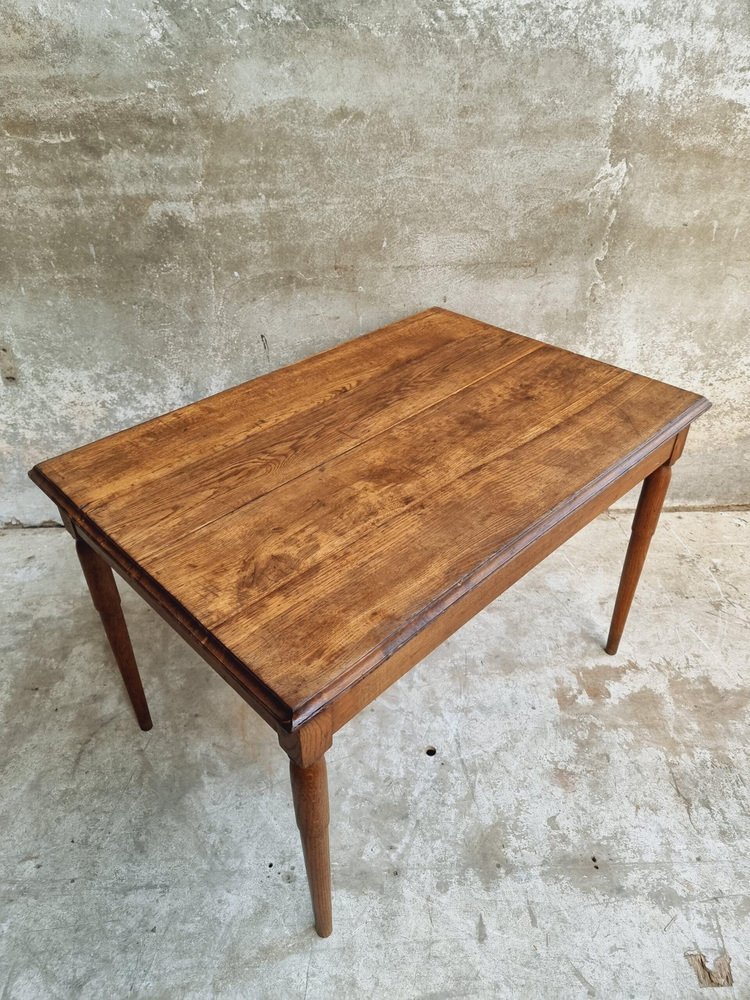 Antique Oak Dining Table for sale at Pamono