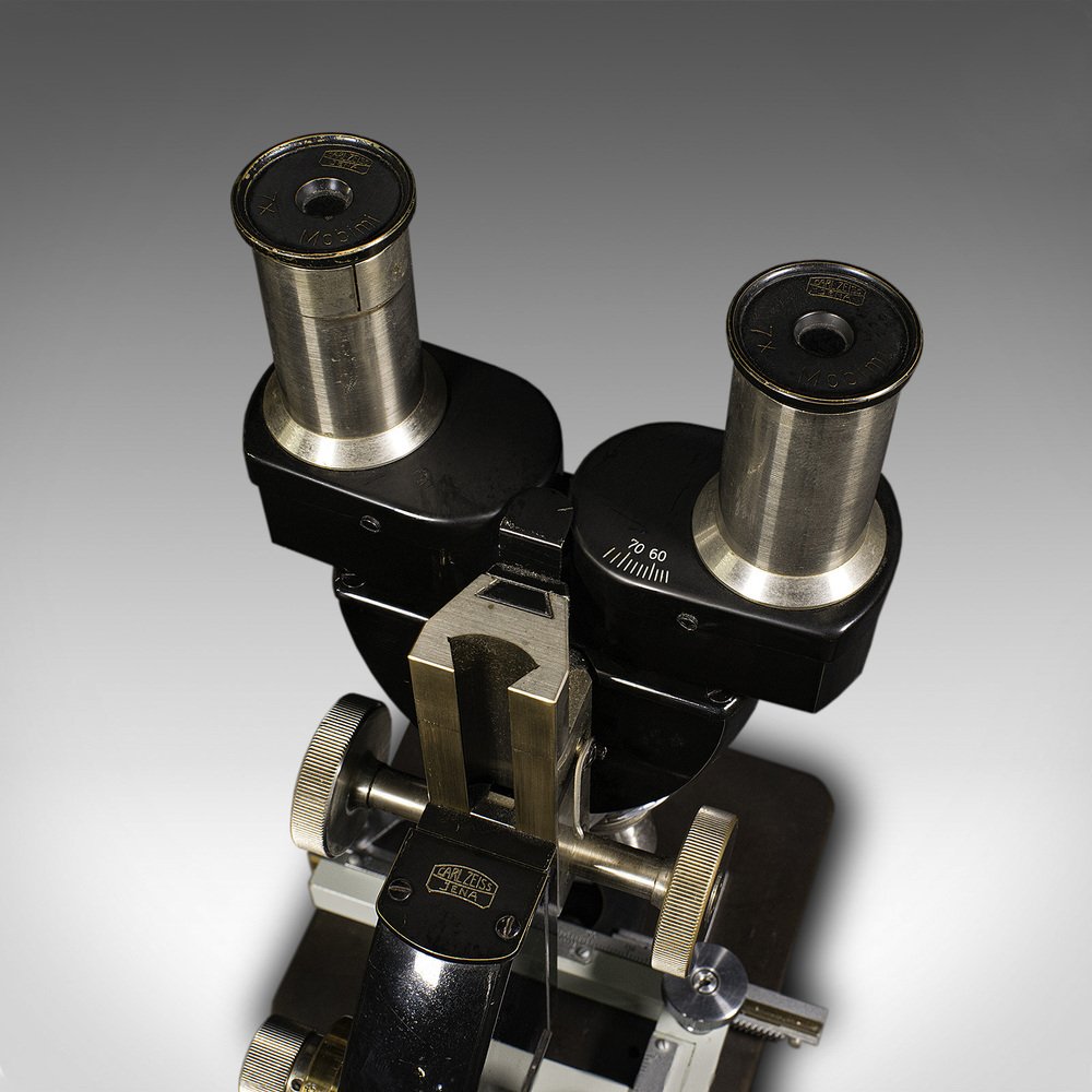 Vintage German Laboratory Microscopes by Carl Zeiss Jena, 1970s, Set of