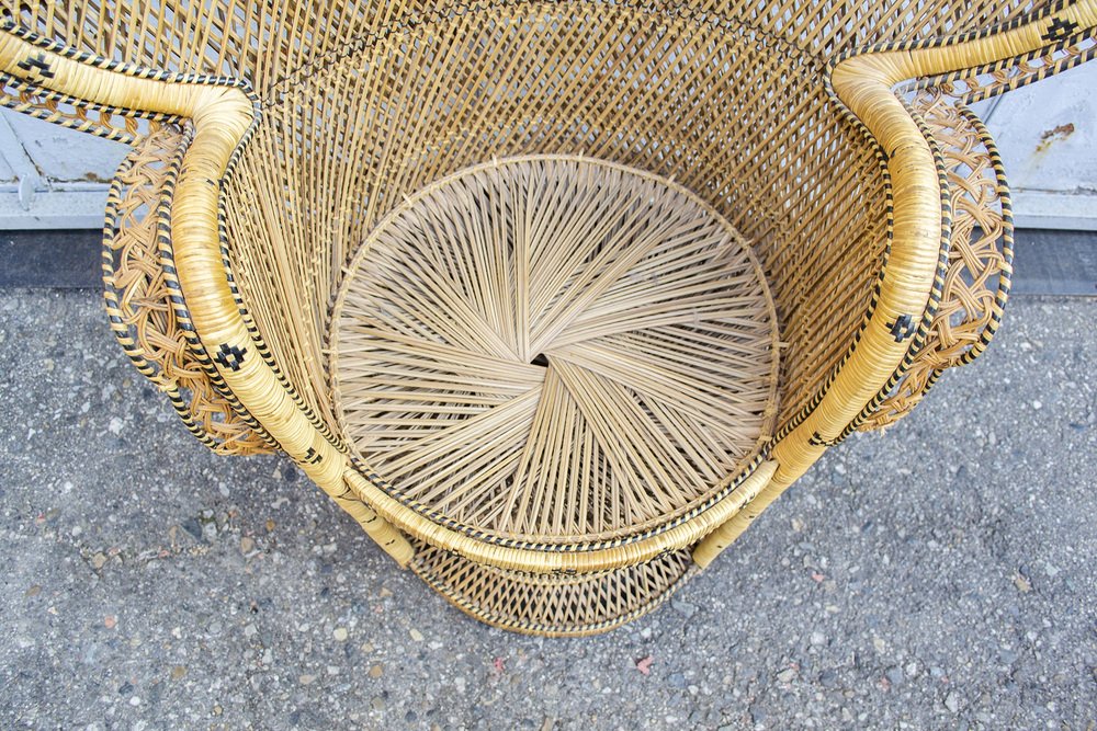 Support à Pots En Rotin - Design Bohème - Pour Intérieur Et Extérieur - Stable Et Déco