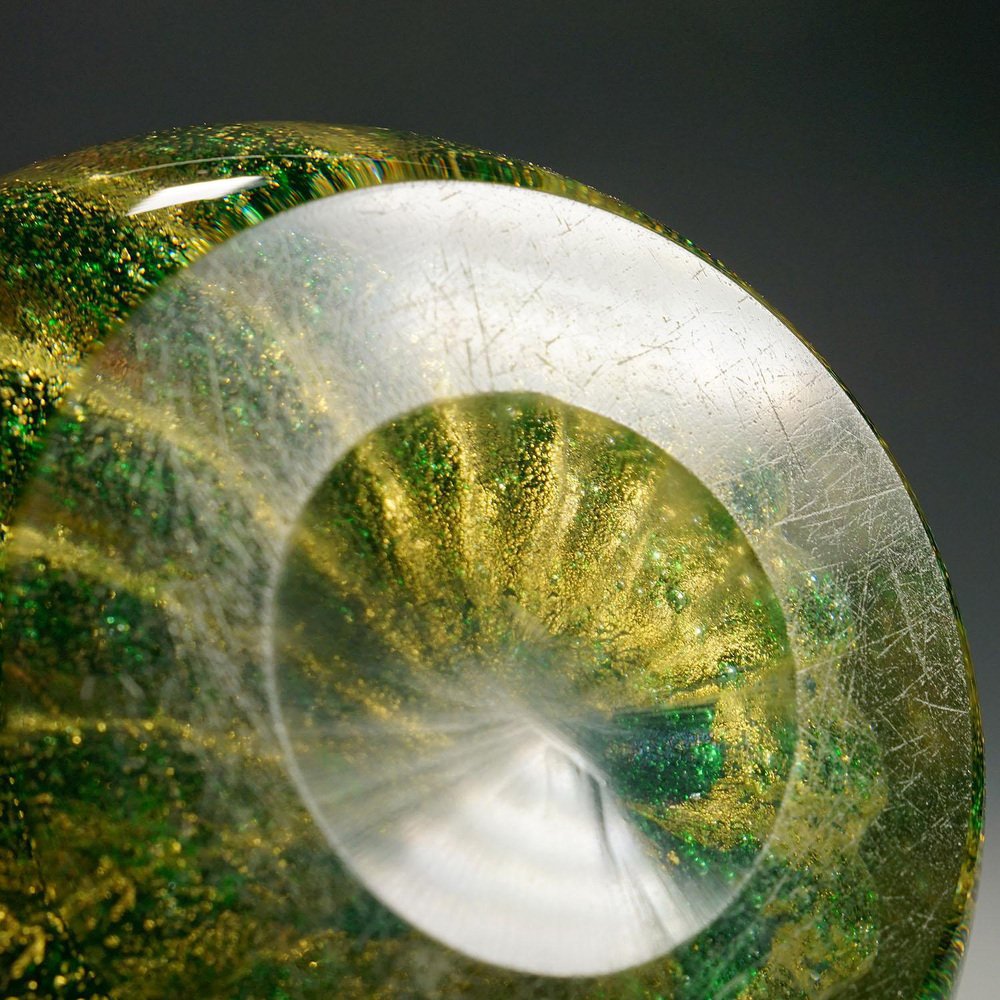 Vaso grande in vetro sommerso di Carlo Scarpa per Venini Murano, anni