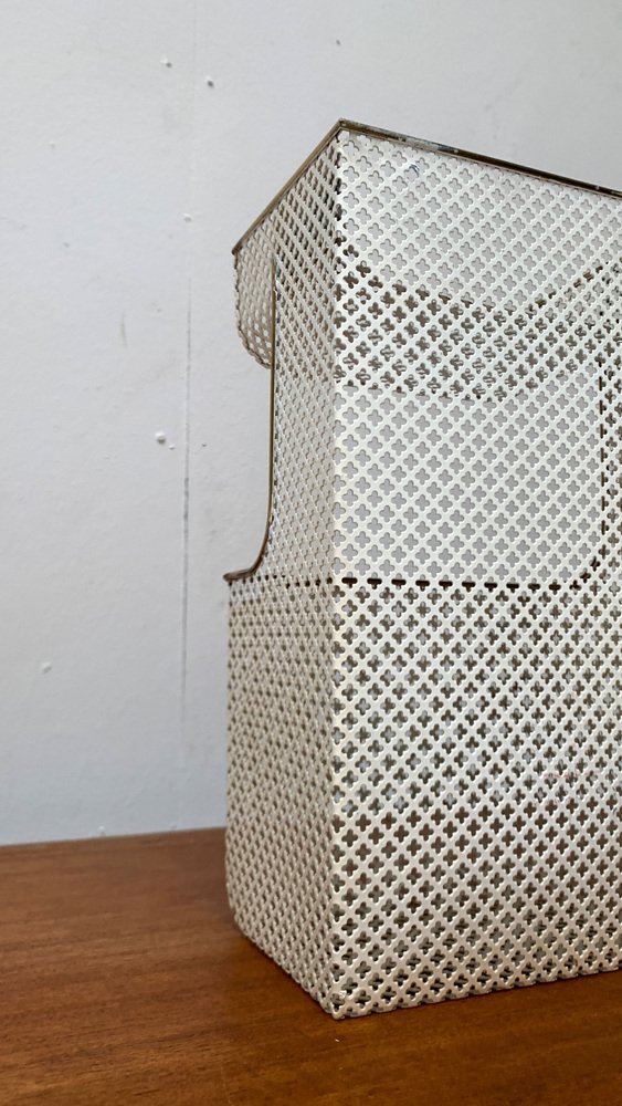 MidCentury Perforated Metal Shelf, 1950s for sale at Pamono