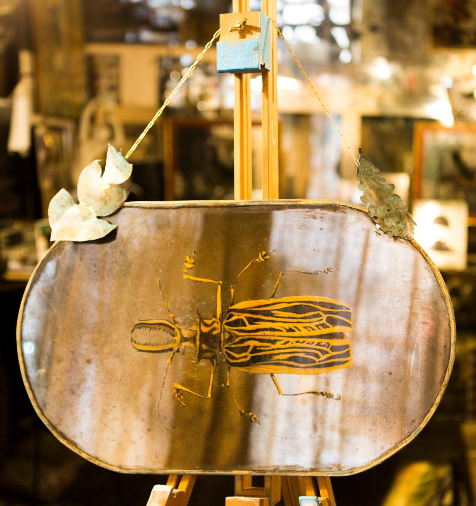 Sabertoot Longhorn Beetle Silver Mirror from Unique Mirrors for sale at ...