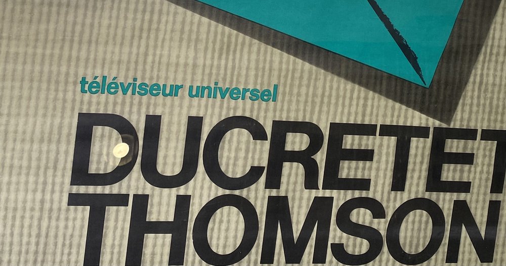 A R. Thomson Poster Advertising Poster from Ducretet Thomson, 1960s for sale at Pamono