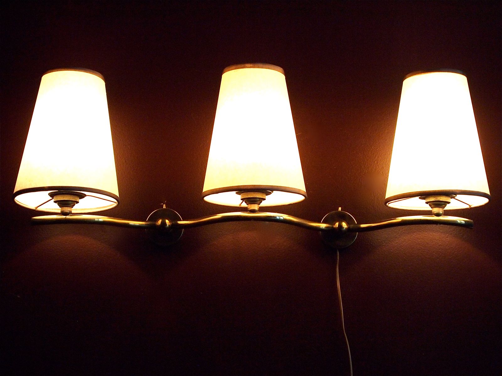 MidCentury Wall Sconces, 1950s, Set of 2 for sale at Pamono