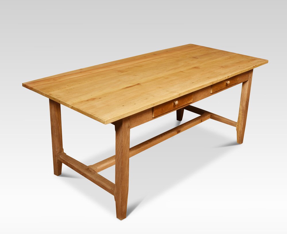 Large Kitchen Dining Refectory Table, 1890s for sale at Pamono