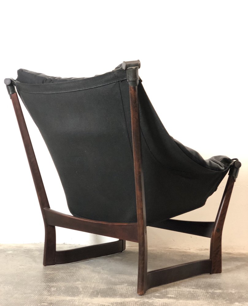Vintage Style Luna Lounge Chair, Norway, 1970s for sale at Pamono