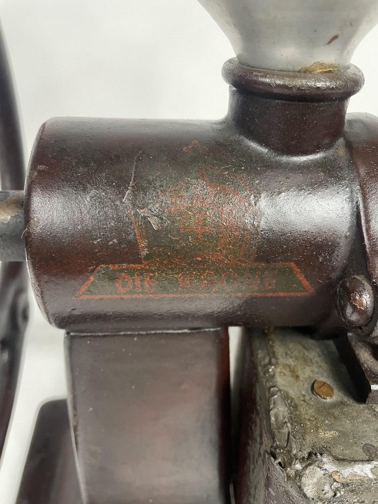 Antique Flywheel Coffee Grinder, 1890s for sale at Pamono