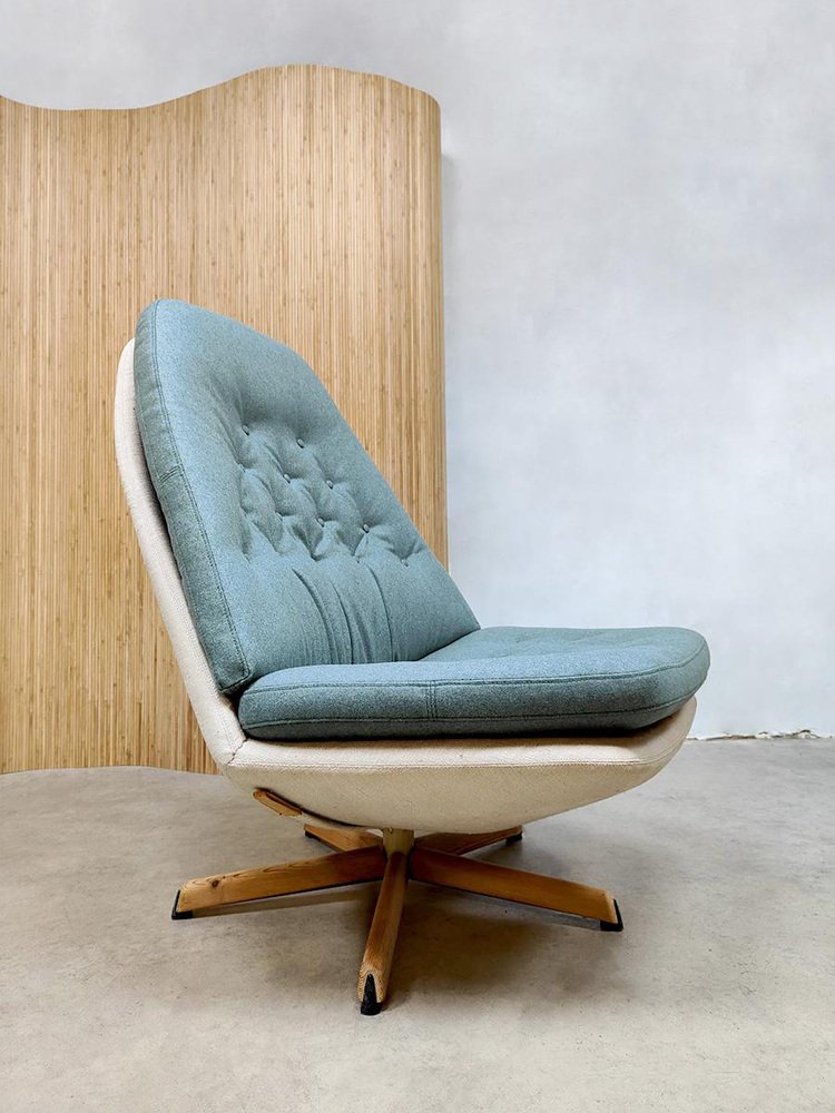 Studio Designs Home Sedia Moderna Mid-Century Modello Camber Accent – Colore Peltro E Bianco Fungo Con Braccioli In Pelle - 5