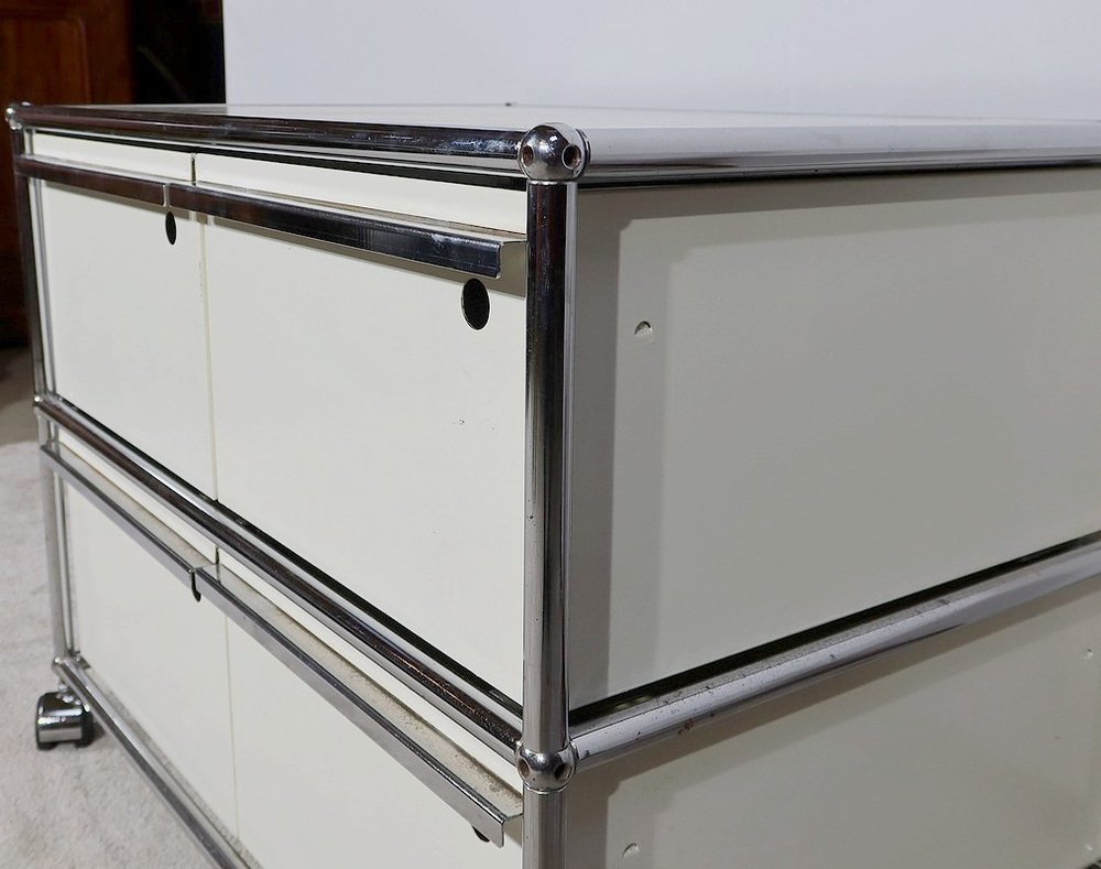 Meuble Bas à Roulettes attribué à Fritz Haller & Paul Schärer pour Usm