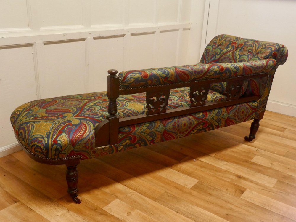 Victorian Art Nouveau Chaise Longue, 1880s for sale at Pamono