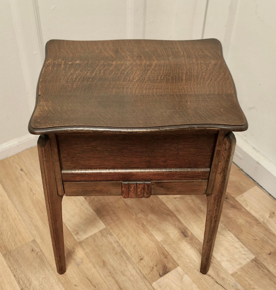 Oak Sewing Box Table by Morco, 1930s for sale at Pamono
