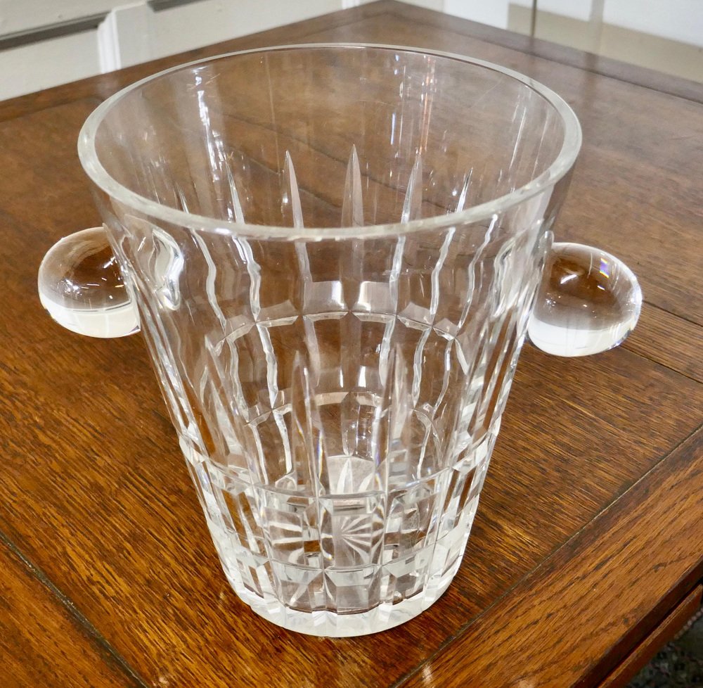 French Art Deco Ice Bucket in Crystal, 1920 for sale at Pamono