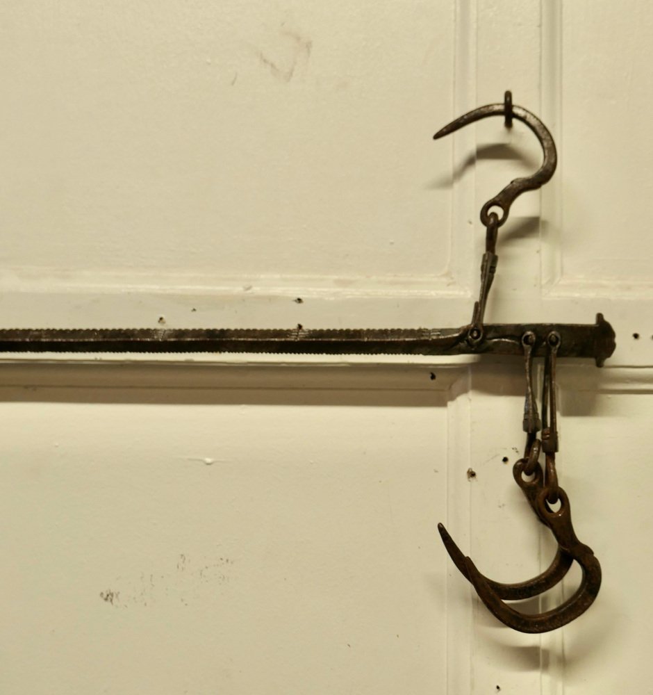 Antique English Decorative Butcher's Steelyard in Iron, 1800s for sale ...