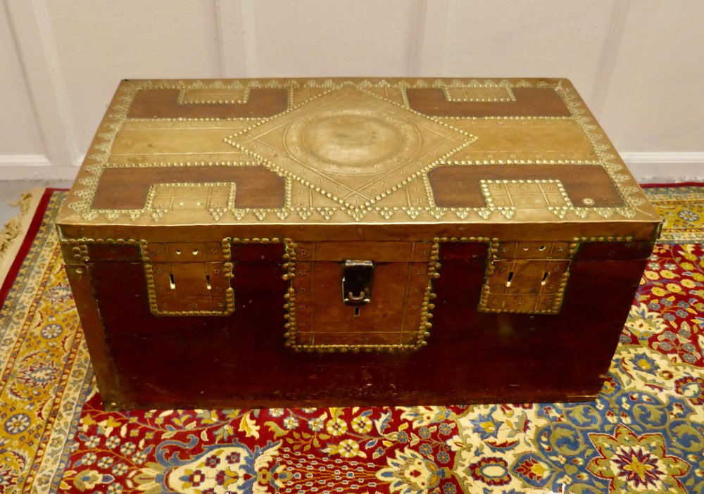 Antique Zanzibar Chest, 1850 for sale at Pamono