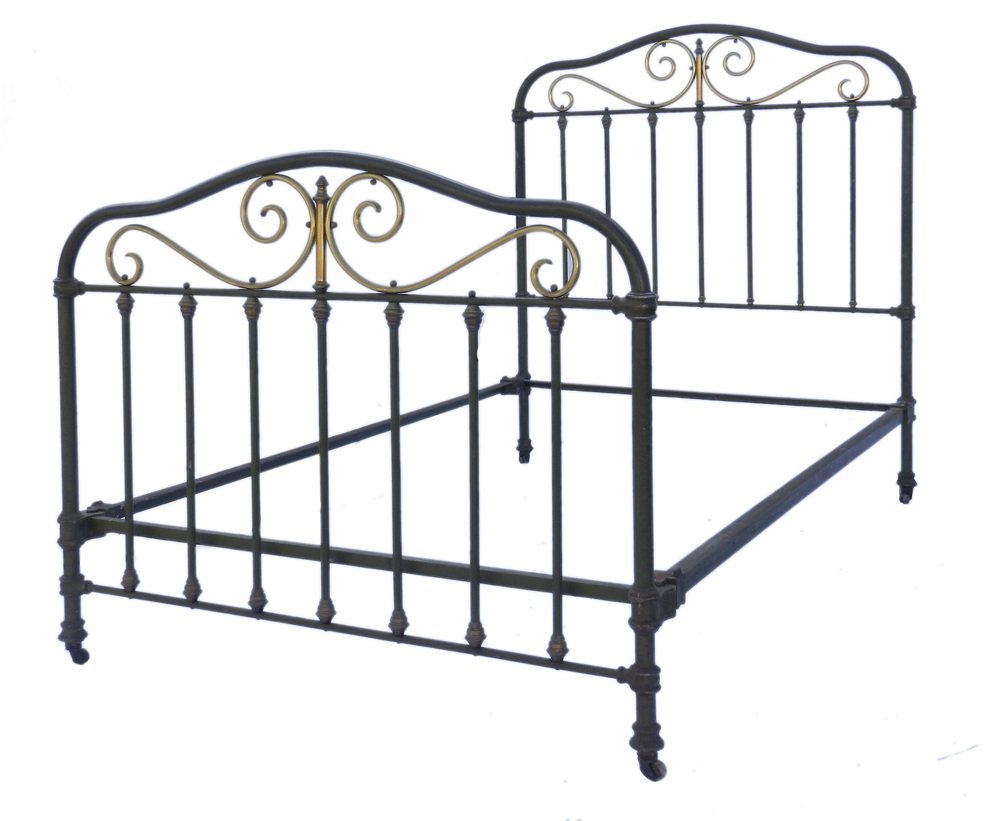 19th Century French Metal Bed Frame, 1890s for sale at Pamono