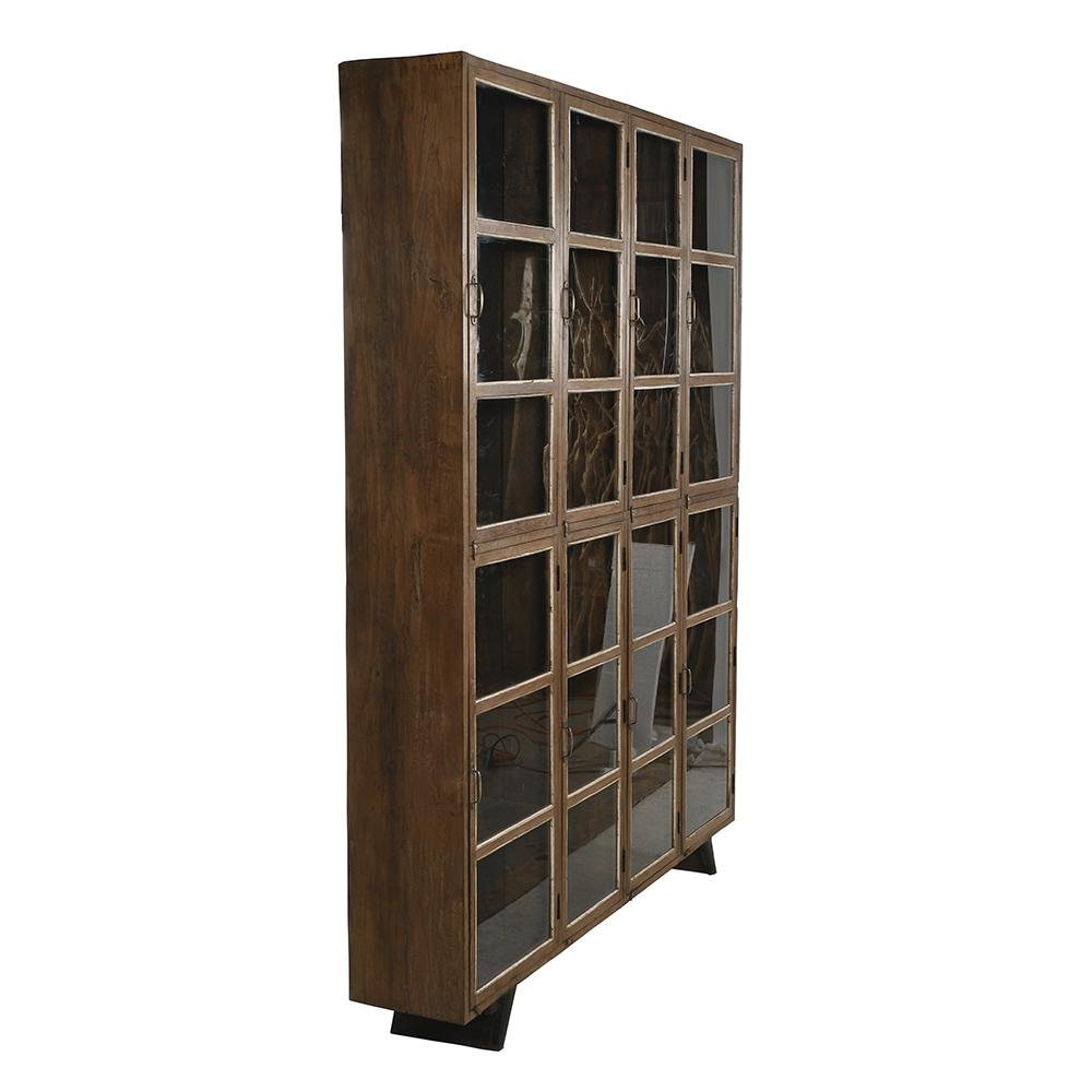 Large Wooden Display Case with 24 Compartments for sale at Pamono