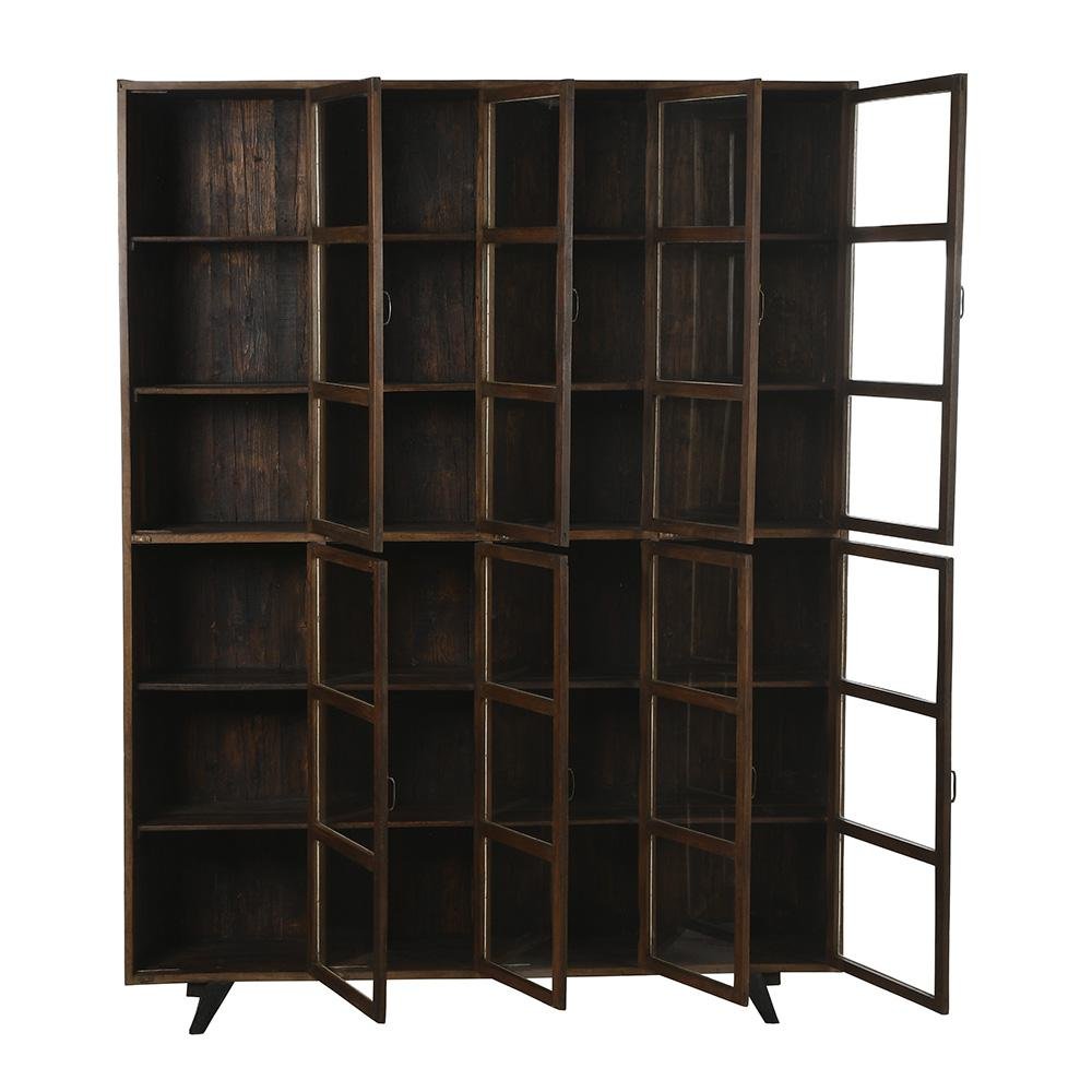 Large Wooden Display Case with 24 Compartments for sale at Pamono