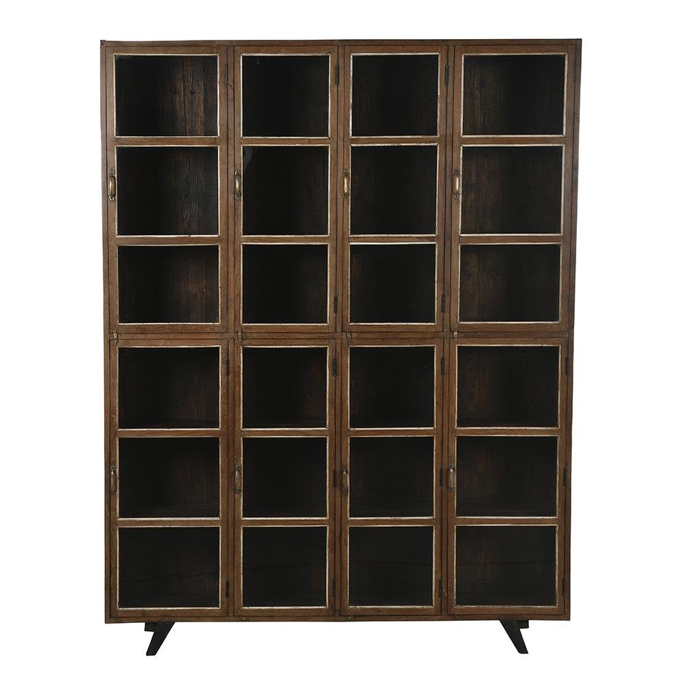 Large Wooden Display Case with 24 Compartments for sale at Pamono