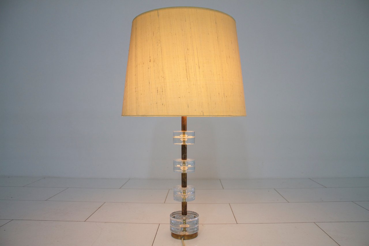 Vintage Brass Glass Table Lamp By Luxus For At Pamono Vintage Brass Glass Table Lamp By Luxus