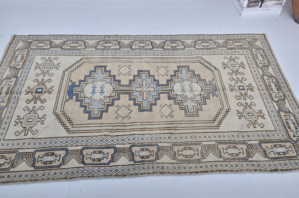 Modern Turkish Faded Area Rug for sale at Pamono