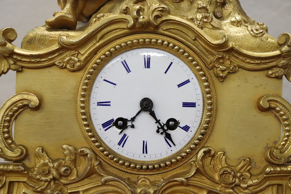 Horloge De Table Vintage Guérande - Bois Et Thermomètre - Déco Rustique