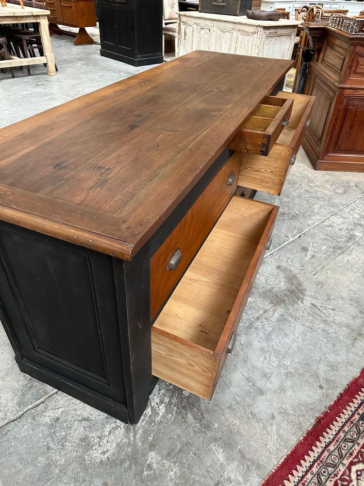 Puppenstube Vitrine Schwarz Lackiert Ladentheke Maßstab 1:12 1557 Tumdee