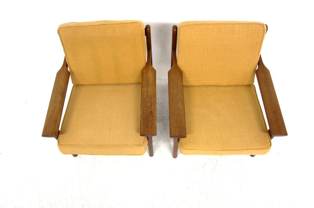 Skandinavische Sessel aus Teak von Poul M. Volther für Gemla Möbler