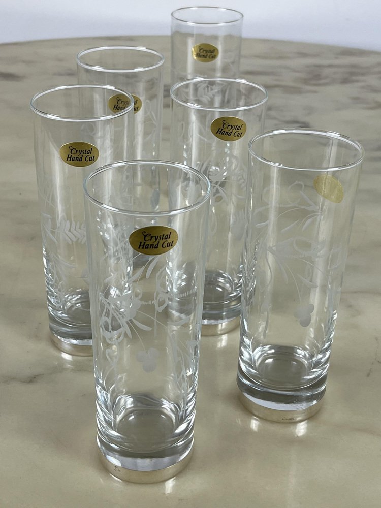 Edzard Set di 2 tazze per bere Mido (200 ml) placcate in argento pesante, altamente lucidate - tazza in argento per long drink, cocktail - tazza per acqua, succhi di frutta