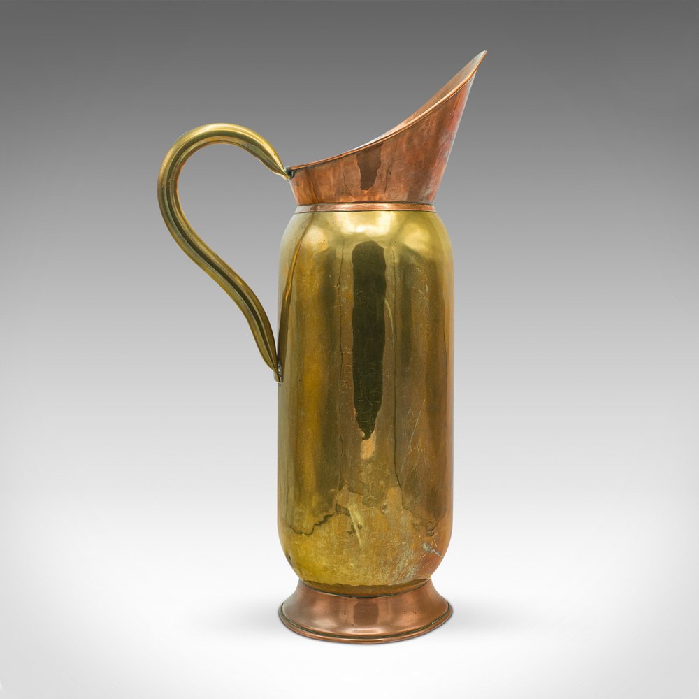 Annaffiatoio In Rame Puro Fatto A Mano - Mini Vaso Per Piante Da Interno Ed Esterno, Capacità 1 Litro, Design Vintage, Altezza 21cm, Larghezza 16cm - Colore Oro