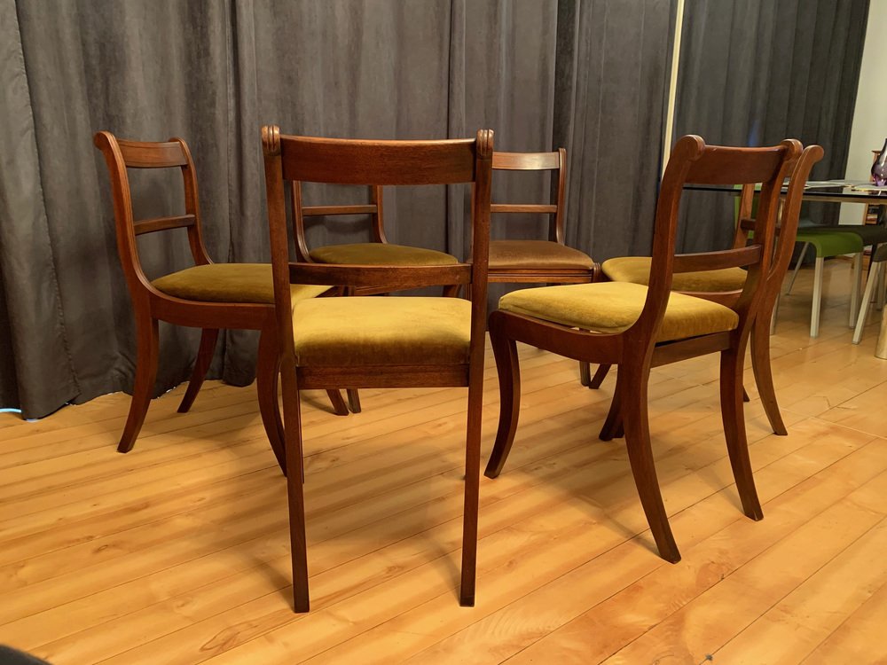 Regency Style Dining Chairs by Bevan Funnell Ltd. for Reprodux, England, 1970s, Set of 6 for 