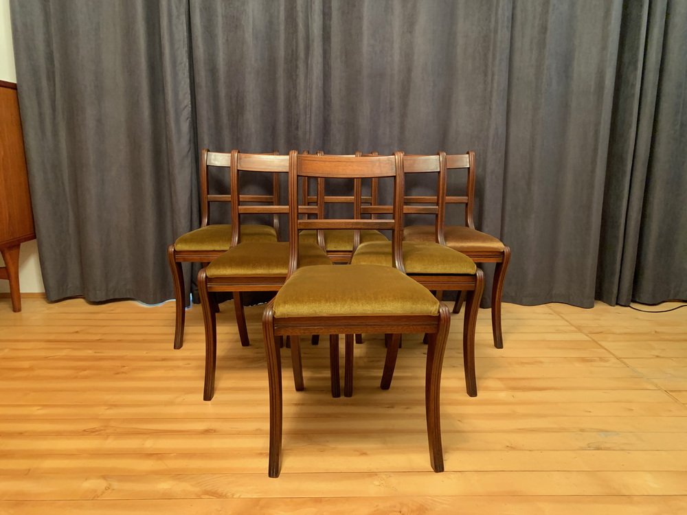 Regency Style Dining Chairs by Bevan Funnell Ltd. for Reprodux, England, 1970s, Set of 6 for 
