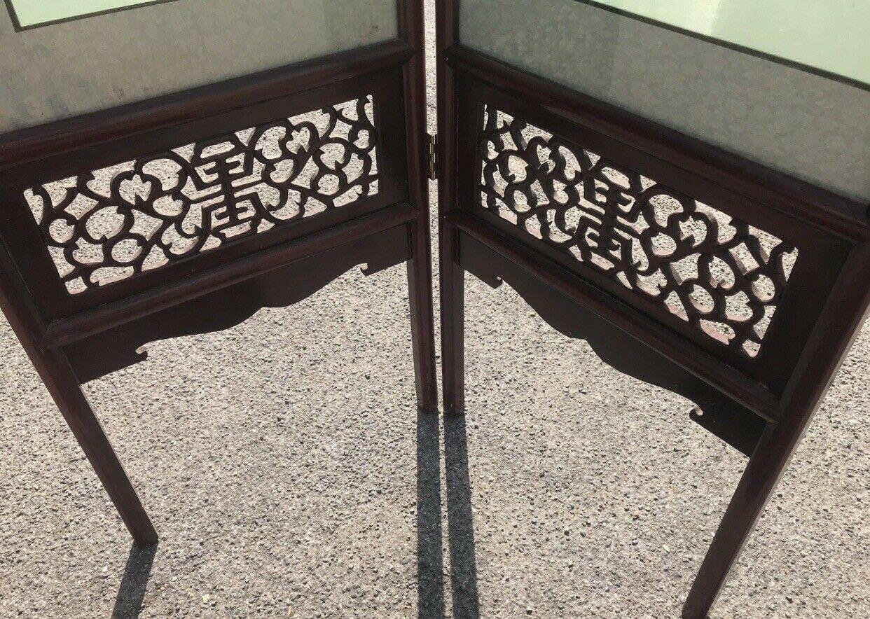 Bedroom Screen with Silk Glazed Panels for sale at Pamono