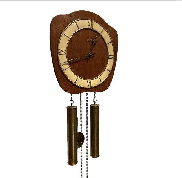 MidCentury Chiming Wall Clock for sale at Pamono