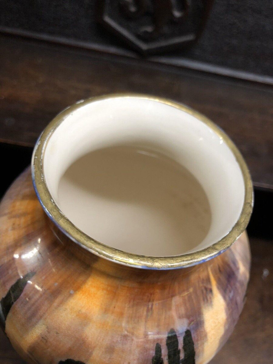 Wilkinsons Royal Staffordshire Lustre Pottery Vase in the Pans Garden