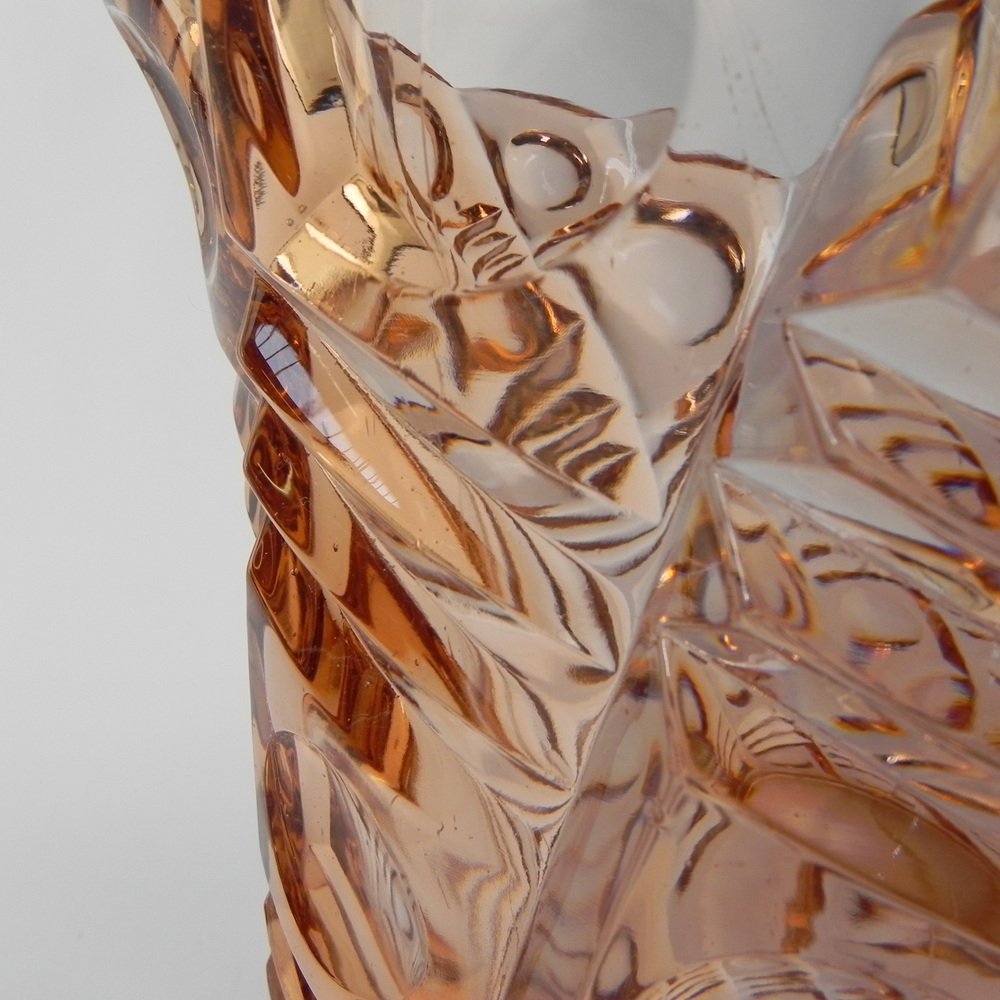 Large Art Deco Salmon Colored Vase, 1930s for sale at Pamono