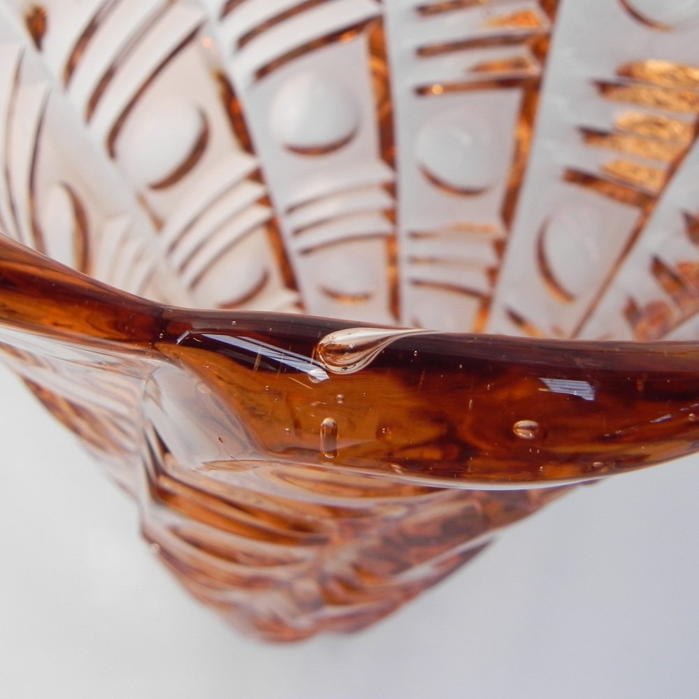 Large Art Deco Salmon Colored Vase, 1930s for sale at Pamono