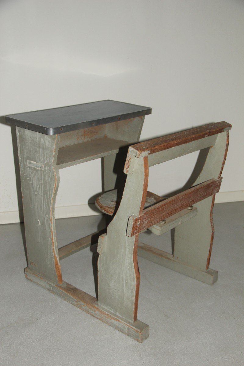 Banc d'École en Bois Laqué, 1950s en vente sur Pamono