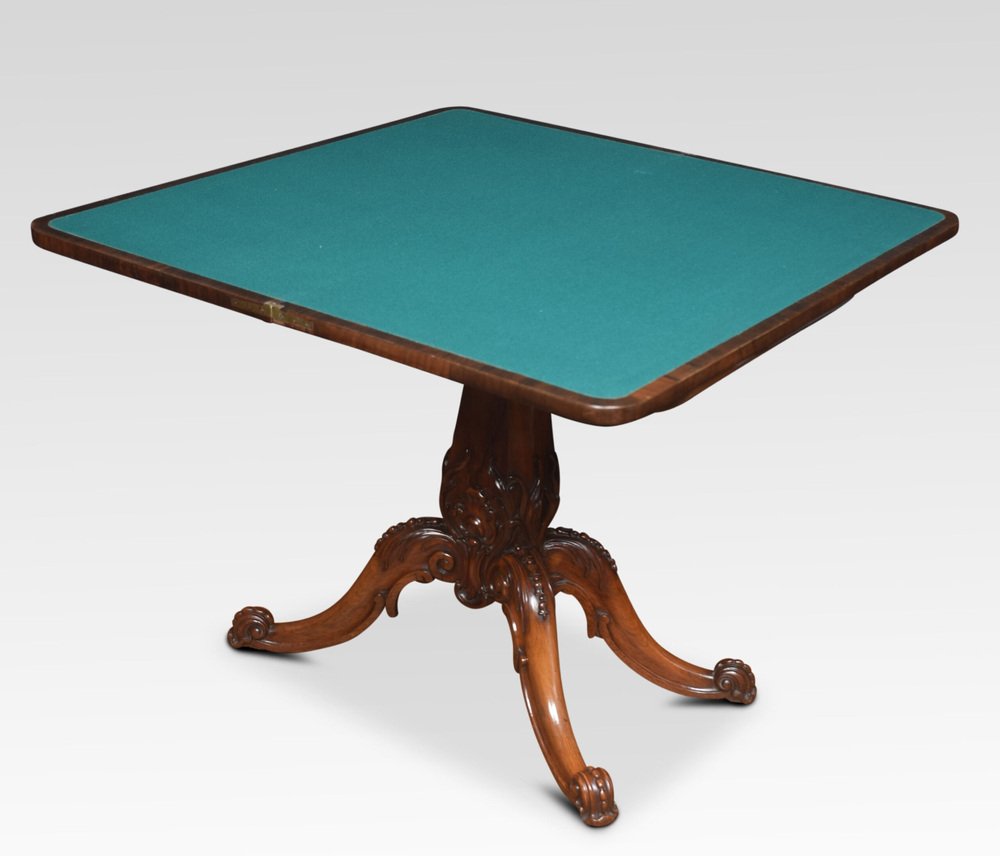 Rectangular Rosewood Game Table for sale at Pamono