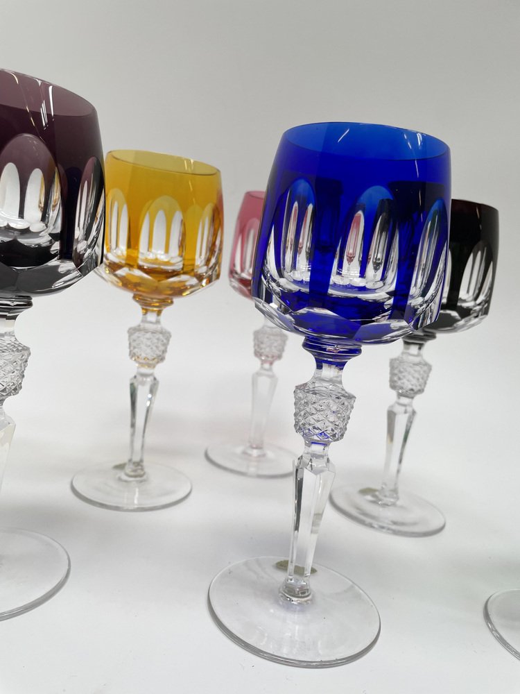 Nachtmann Lead Crystal Wine Glasses Römer Series Antique, Set of 6 for sale at Pamono