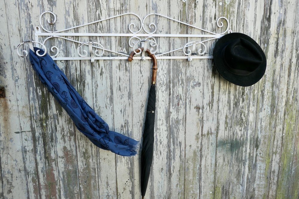 MidCentury Wrought Iron Hat and Coat Rack, 1960s for sale at Pamono