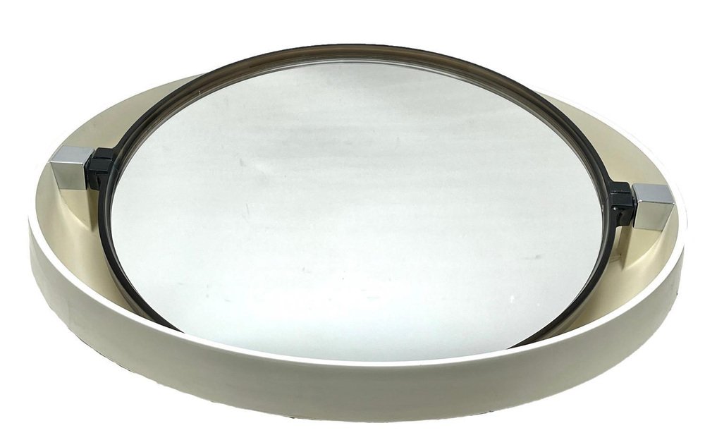 Miroir rond orange vintage des années 70 | €65