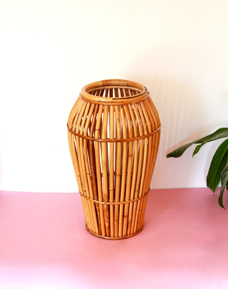 Bamboo Umbrella Stand, Italy, 1970s for sale at Pamono