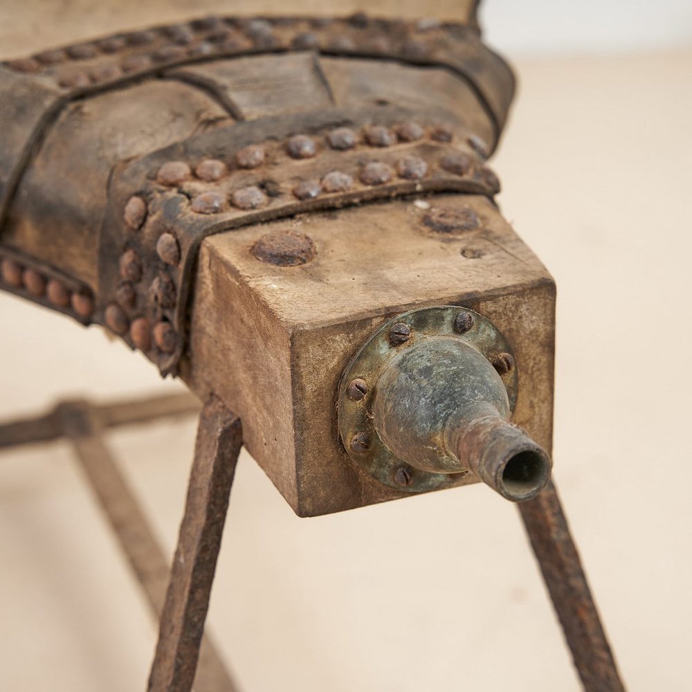 Large Antique Rustic Bellows for sale at Pamono