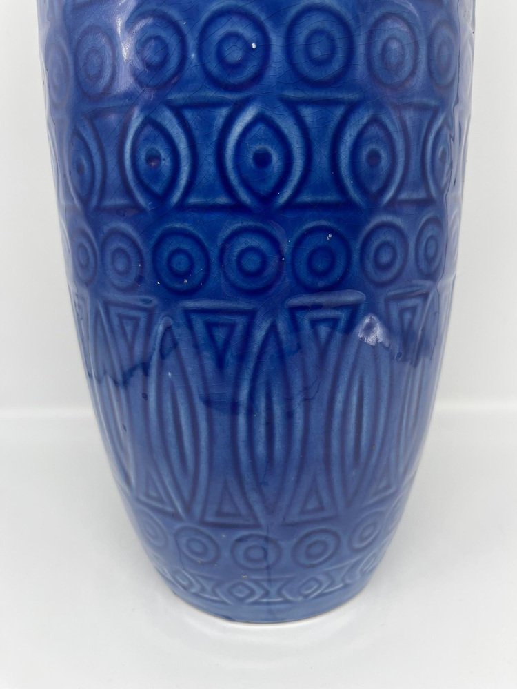 Large Blue Vase, 1960s for sale at Pamono