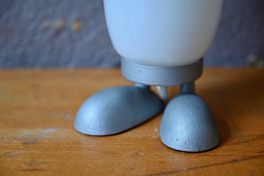 Lampe Tatsuo Konno Pour Ikea – Fjorton Egg Pop, Rouge Chrome, 1990