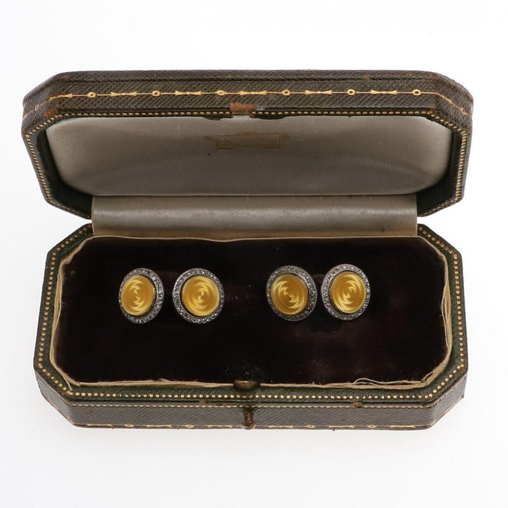 Skcess Manschettenknöpfe Herren - Schildkröten Emaille Design | Legierung Hochglanzpoliert, Elegantes Accessoire