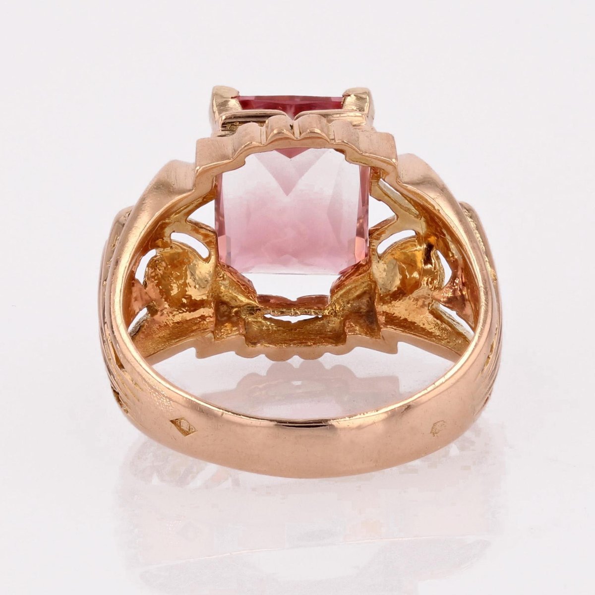 Orecchini Donna In Argento Sterling Con Tormalina Rossa 1 Ct E Oro Rosa 18kt – Forma Ovale, Regalo Di Lusso - 3